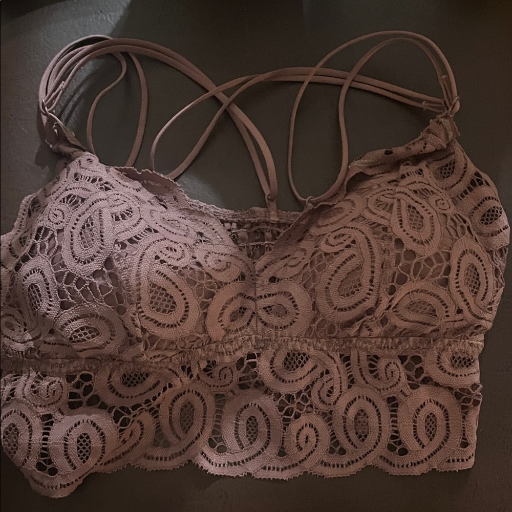 PINK Victoria's Secret Lace Bralette in Mauve
